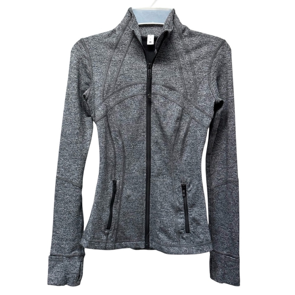 Lululemon Define Jacket Heathered Black Luon